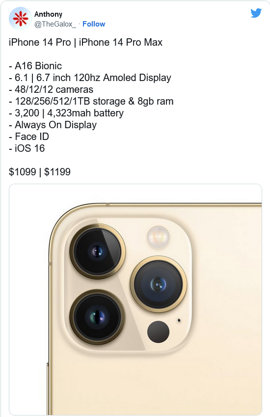朝阳苹果14维修分享iPhone 14全系涨价 